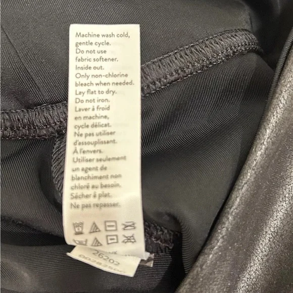 Spanx Faux Leather Leggings High Rise Black Size XL - Picture 6 of 6